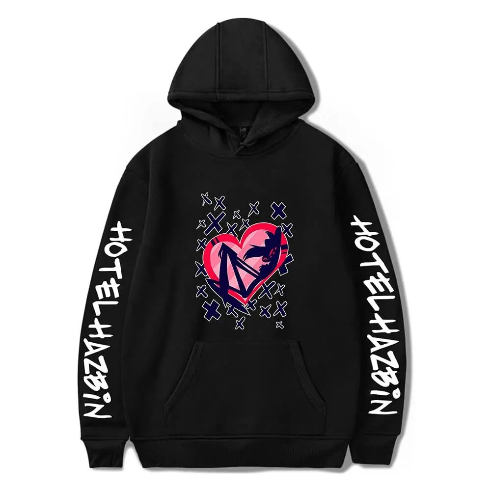Winter Clothing Gift Ideas - Hazbin hotel oversized unisex streetwear oversized