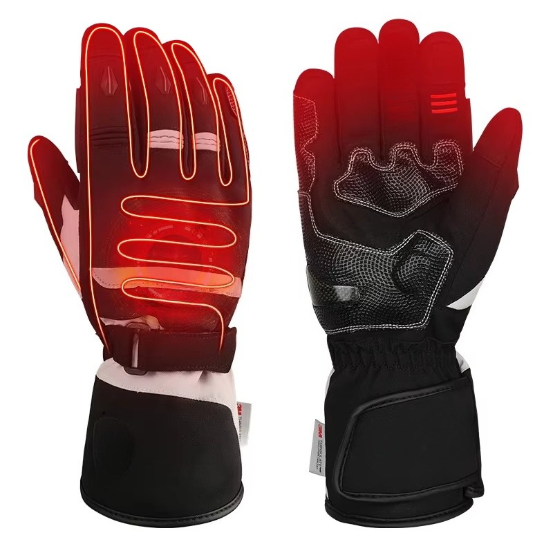 Heated Gloves Electric - Luvas de motociclista com aquecimento para
