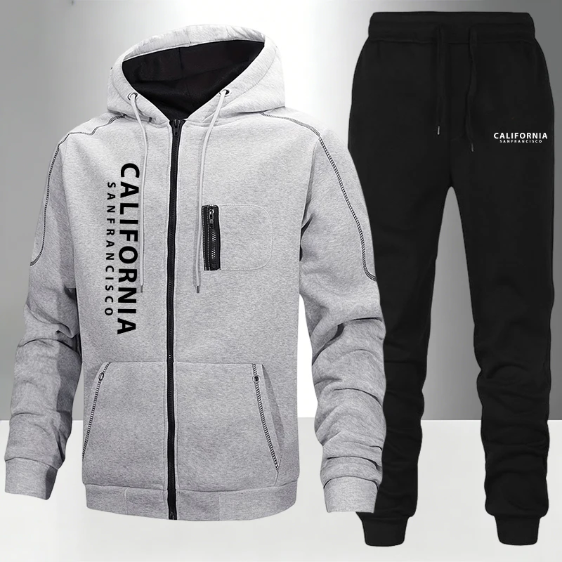 Winter Clothing Pk - Conjunto de Agasalho Masculino Casual com