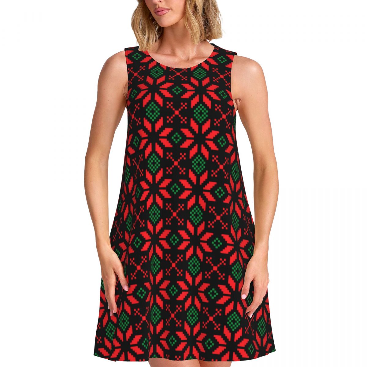 Winter Clothing Gift Ideas - Vestido Casual Nórdico de Natal, Vestido