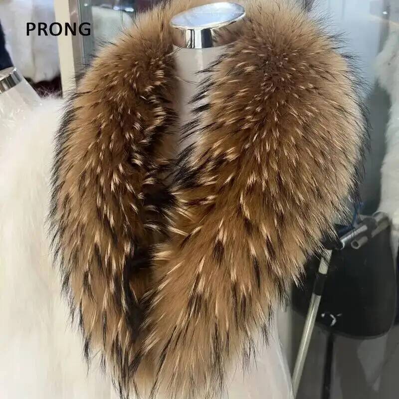 Gola de pele de guaxinim natur - Winter Clothing Pk avaliação e preço