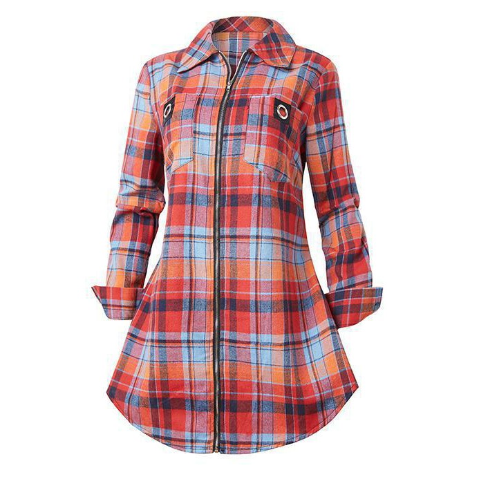 Vestido camisa de manga compri - Winter Clothing For Women avaliação e preço