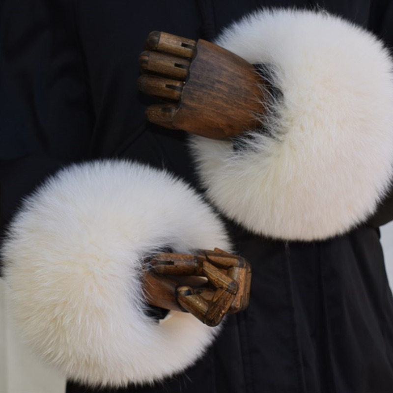 Punhos de pele de raposa para  - Winter Clothing Pk avaliação e preço