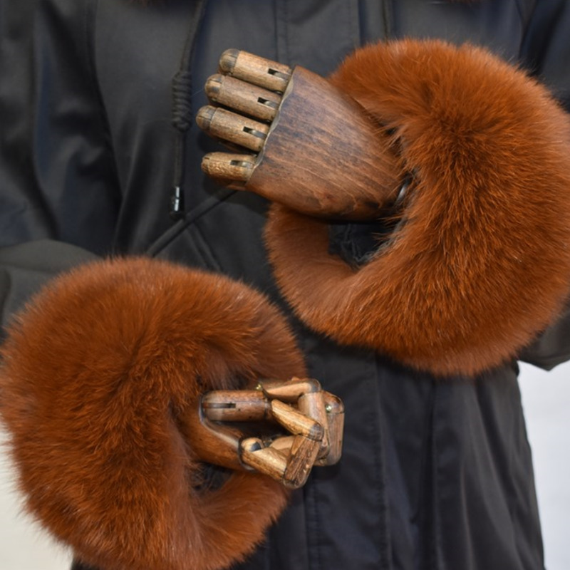 Punhos de pele de raposa para  - Winter Clothing Pk avaliação e preço