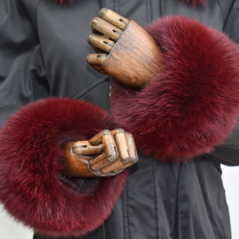 Punhos de pele de raposa para  - Winter Clothing Pk avaliação e preço