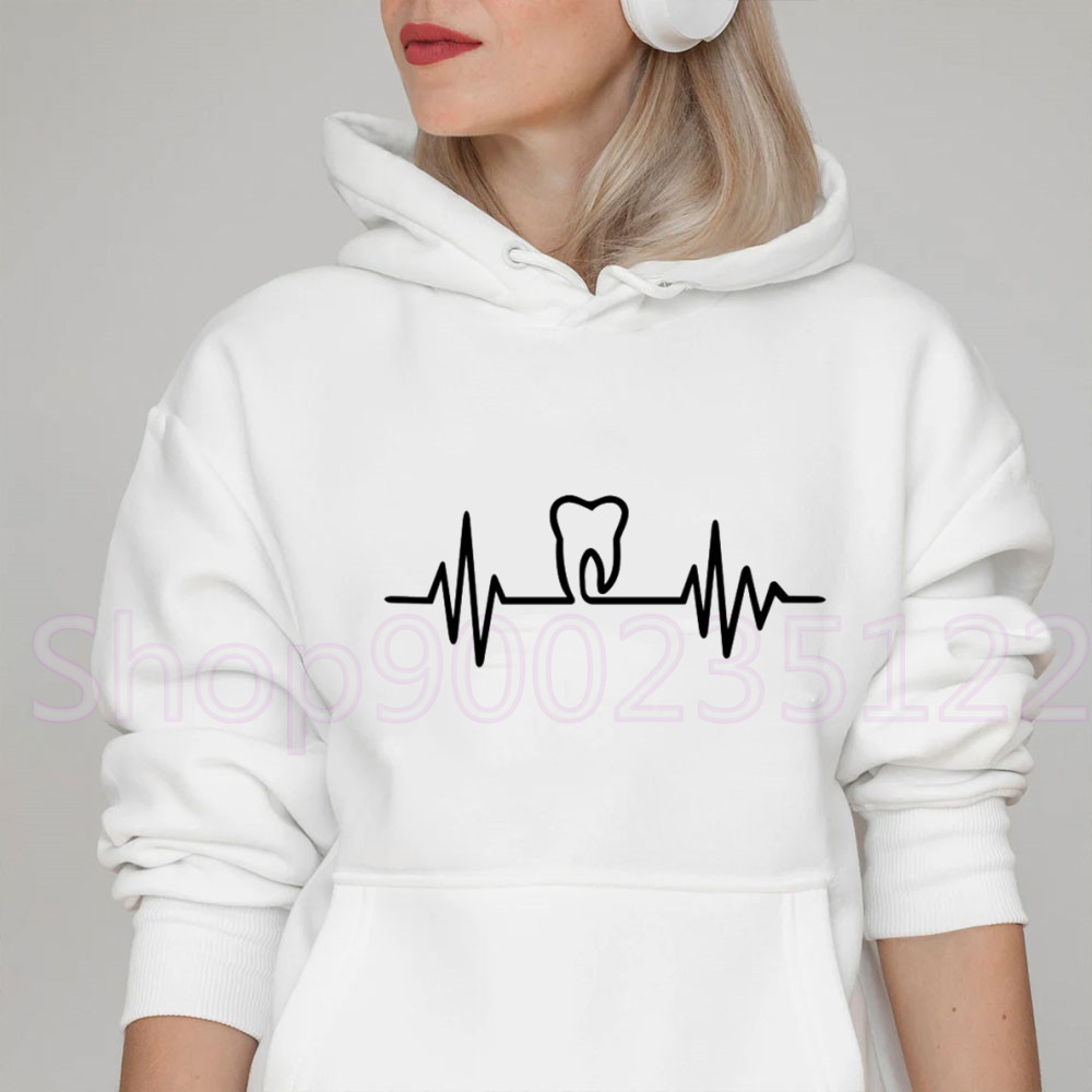 Heatbeat Hoodie Graphic Tooth  - Winter Clothing Drawing avaliação e preço