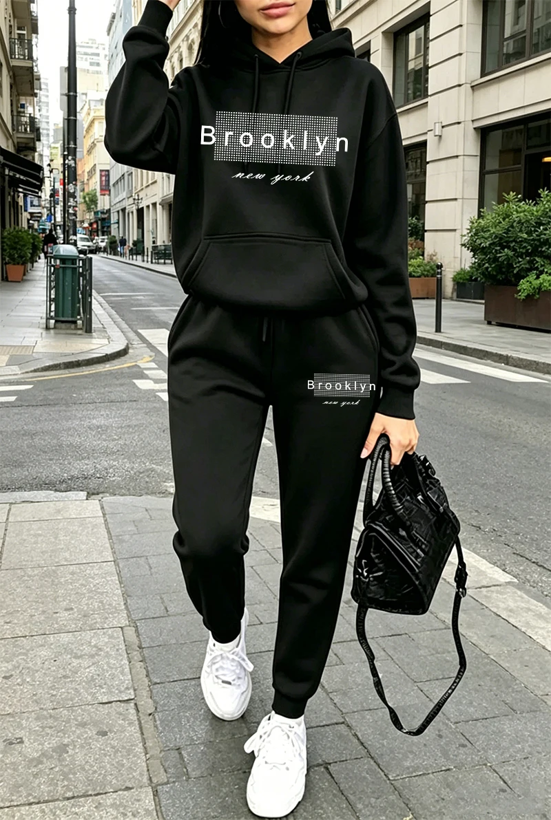 Conjunto de Moletom Feminino c - Winter Clothing For Women avaliação e preço