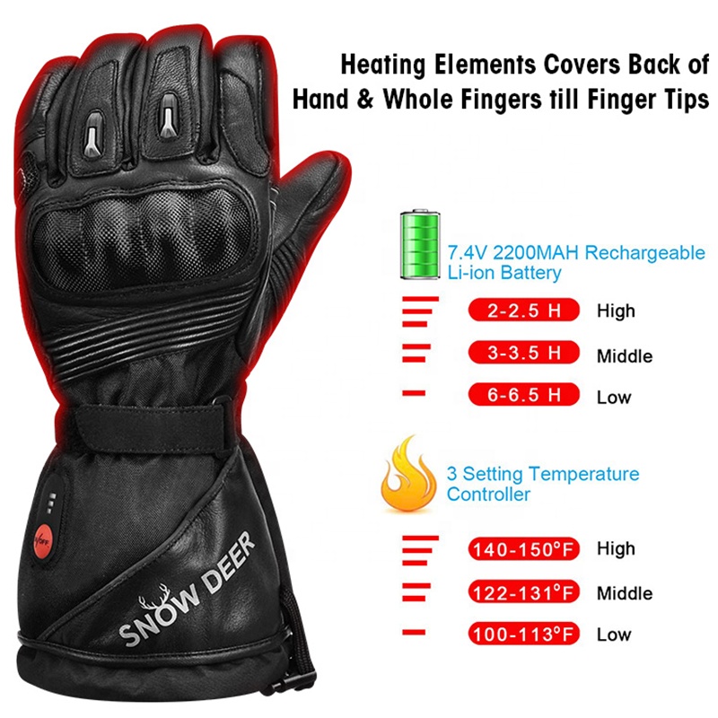 Luvas de Motocicleta Aquecidas - Heated Gloves Electric avaliação e preço