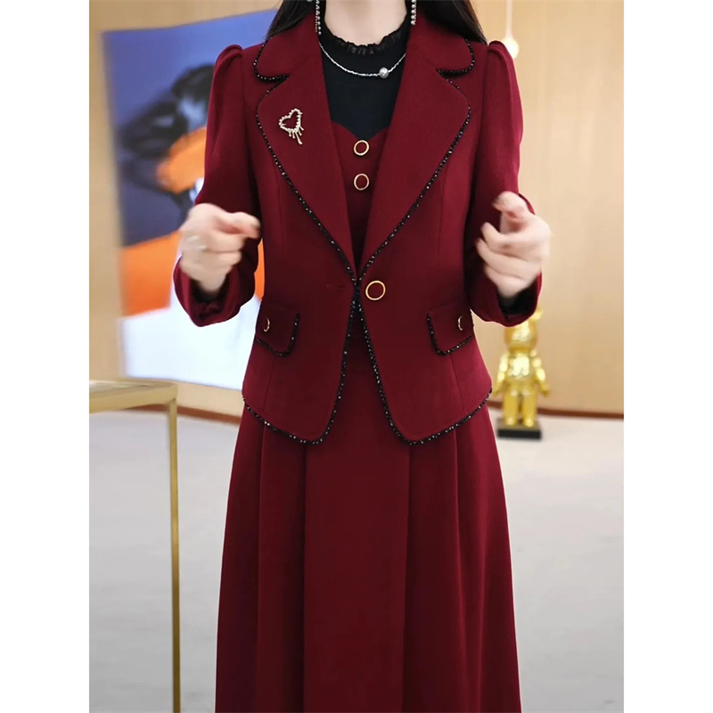 High end terno jaqueta vestido - Winter Clothing Pk avaliação e preço