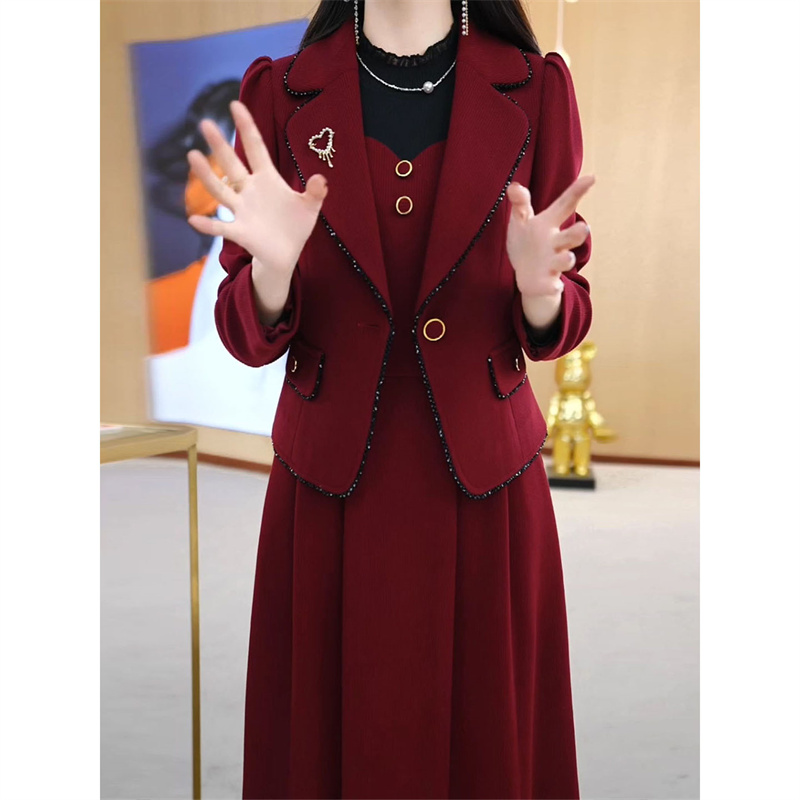 High end terno jaqueta vestido - Winter Clothing Pk avaliação e preço