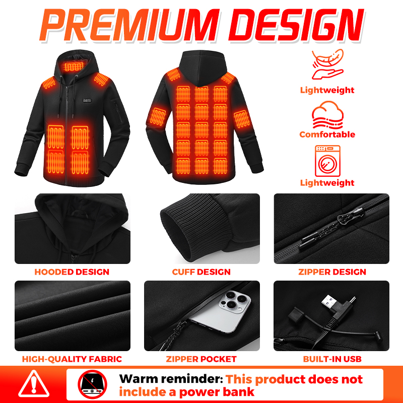 Casaco térmico com capuz e aqu - Winter Clothing Hiking avaliação e preço