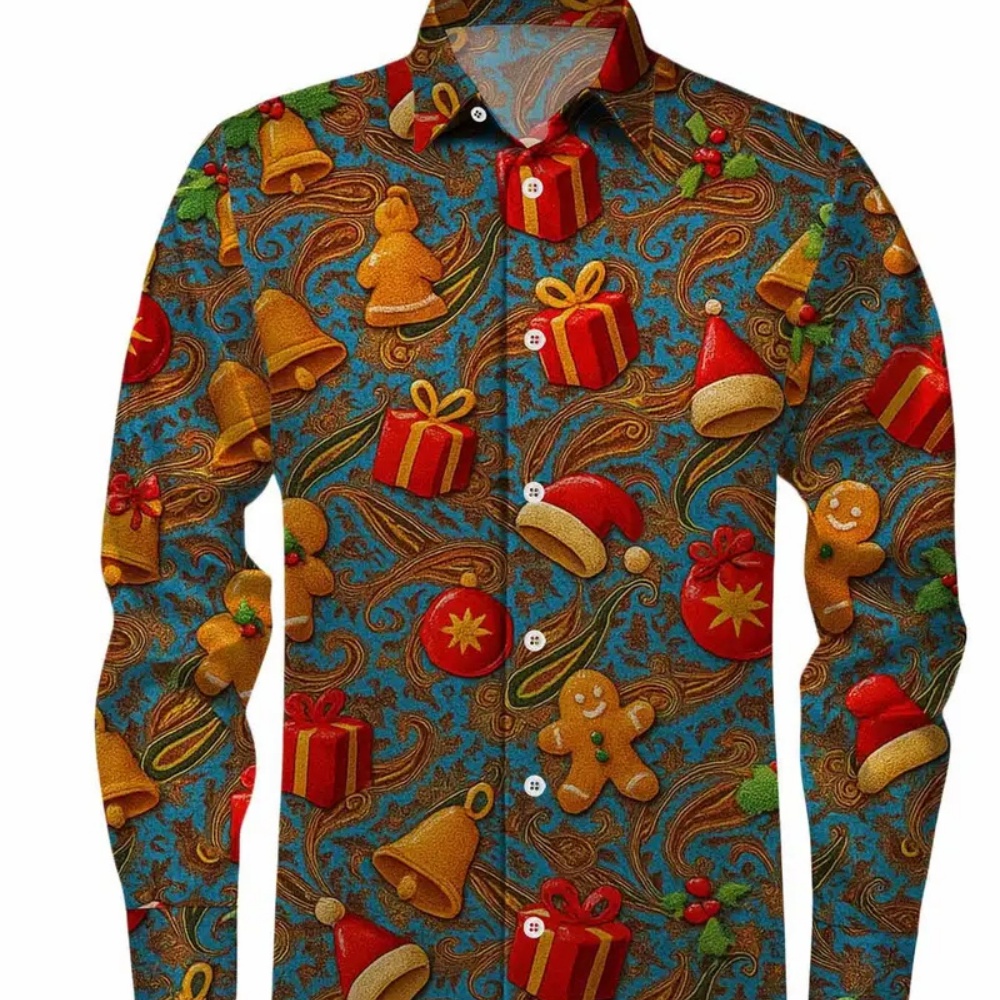 Camisa masculina de manga comp - Winter Clothing Gift Ideas avaliação e preço