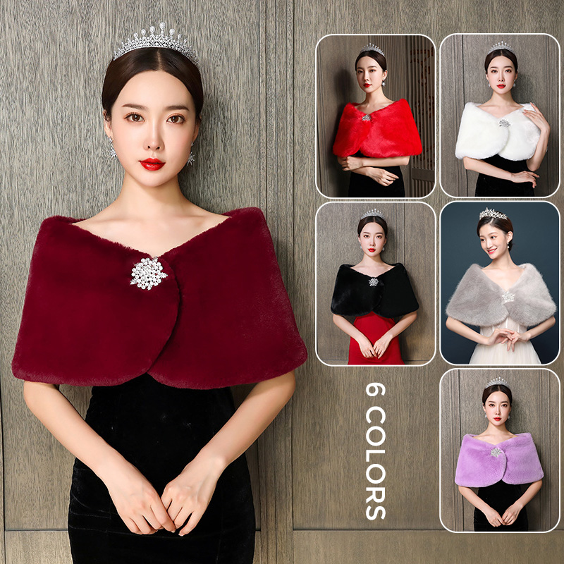 Mulheres nupcial xale capa de  - Winter Clothing Pk avaliação e preço