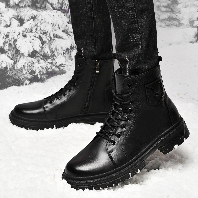 Botas de couro genuíno para ho - Winter Clothing Hiking avaliação e preço
