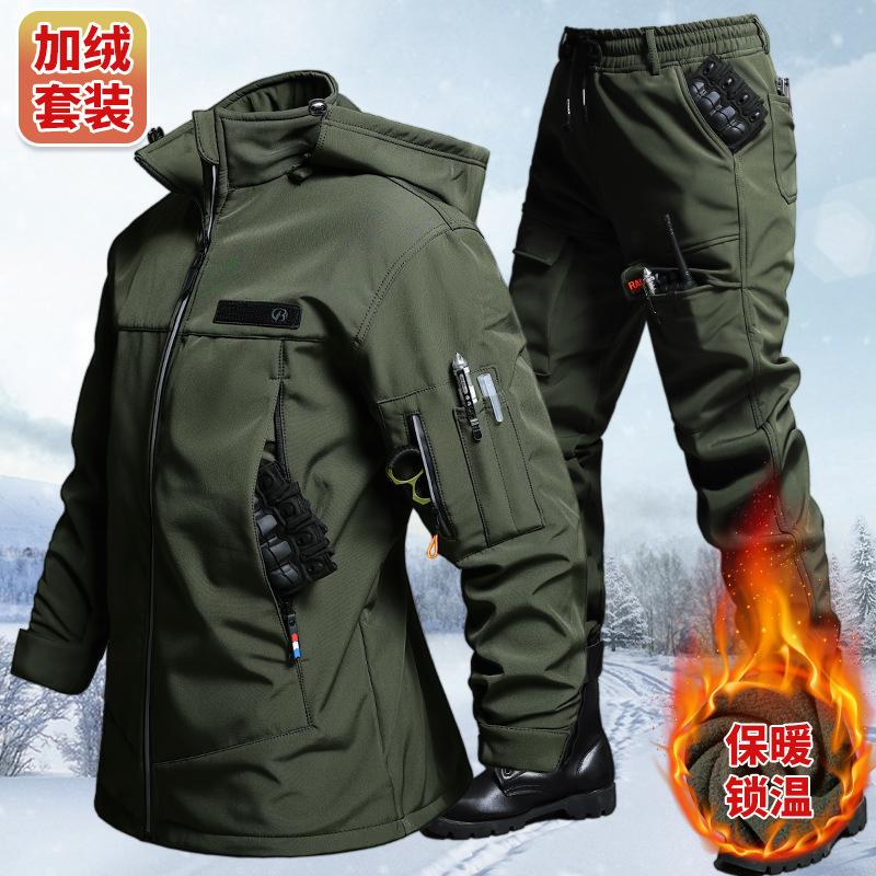 Outono e inverno veludo imperm - Winter Clothing Hiking avaliação e preço