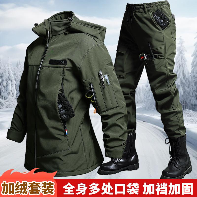 Outono e inverno veludo imperm - Winter Clothing Hiking avaliação e preço