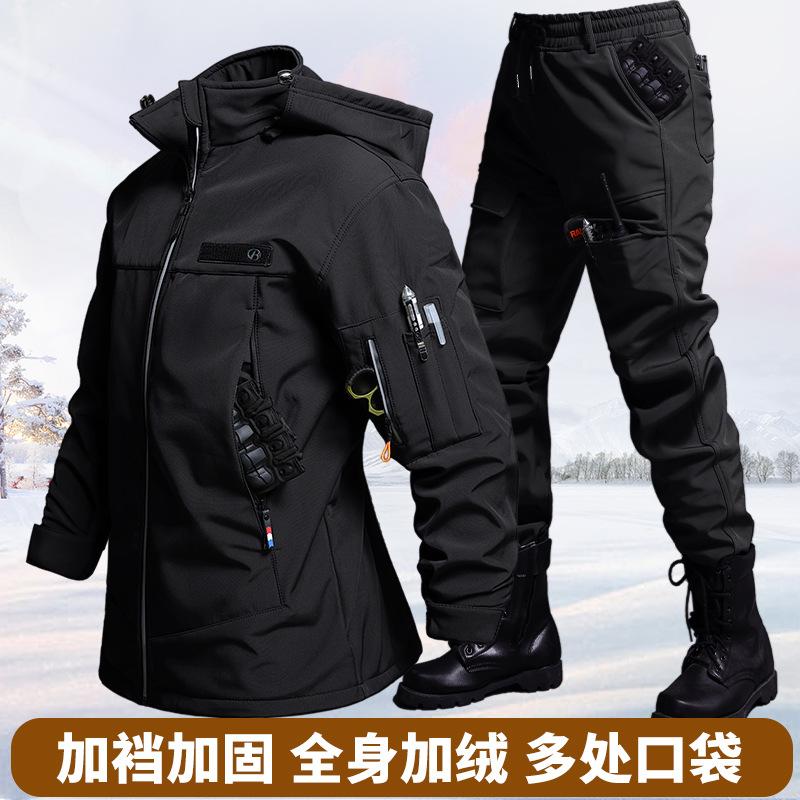 Outono e inverno veludo imperm - Winter Clothing Hiking avaliação e preço