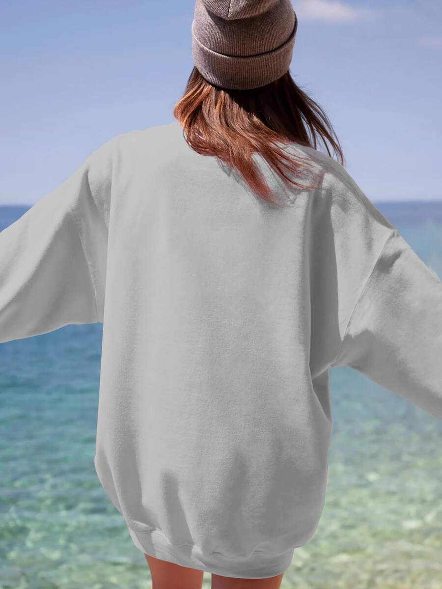 Camisola de gola redonda com e - Winter Clothing Gift Ideas avaliação e preço